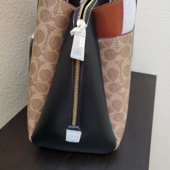 Coach Lora Caryall In Colorblock Signature Canvas - Picture 10 of 16